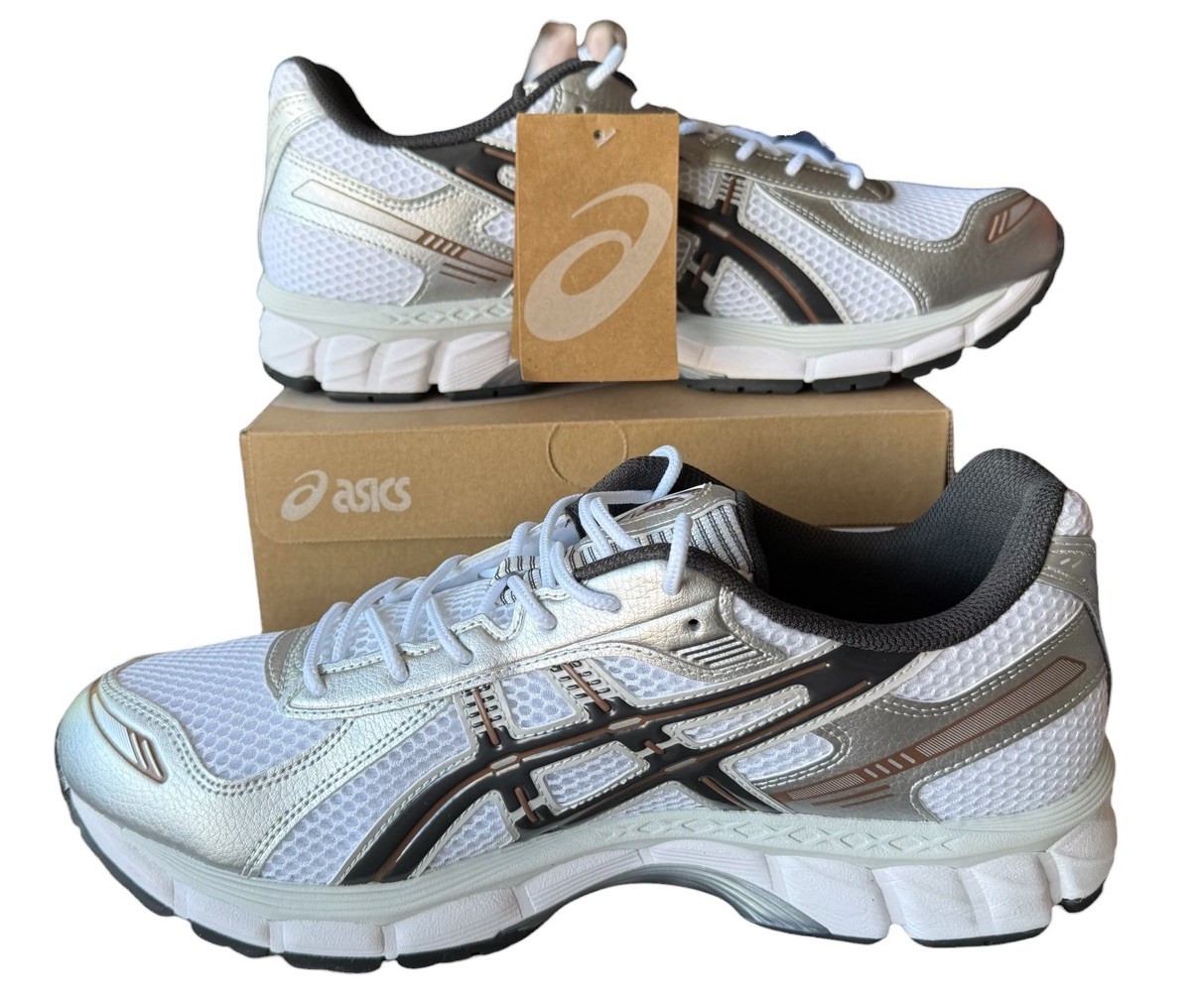 ASICS Gel-Kayano 12.1 White Graphite Grey 1203a759-104 Mens 11 NEW