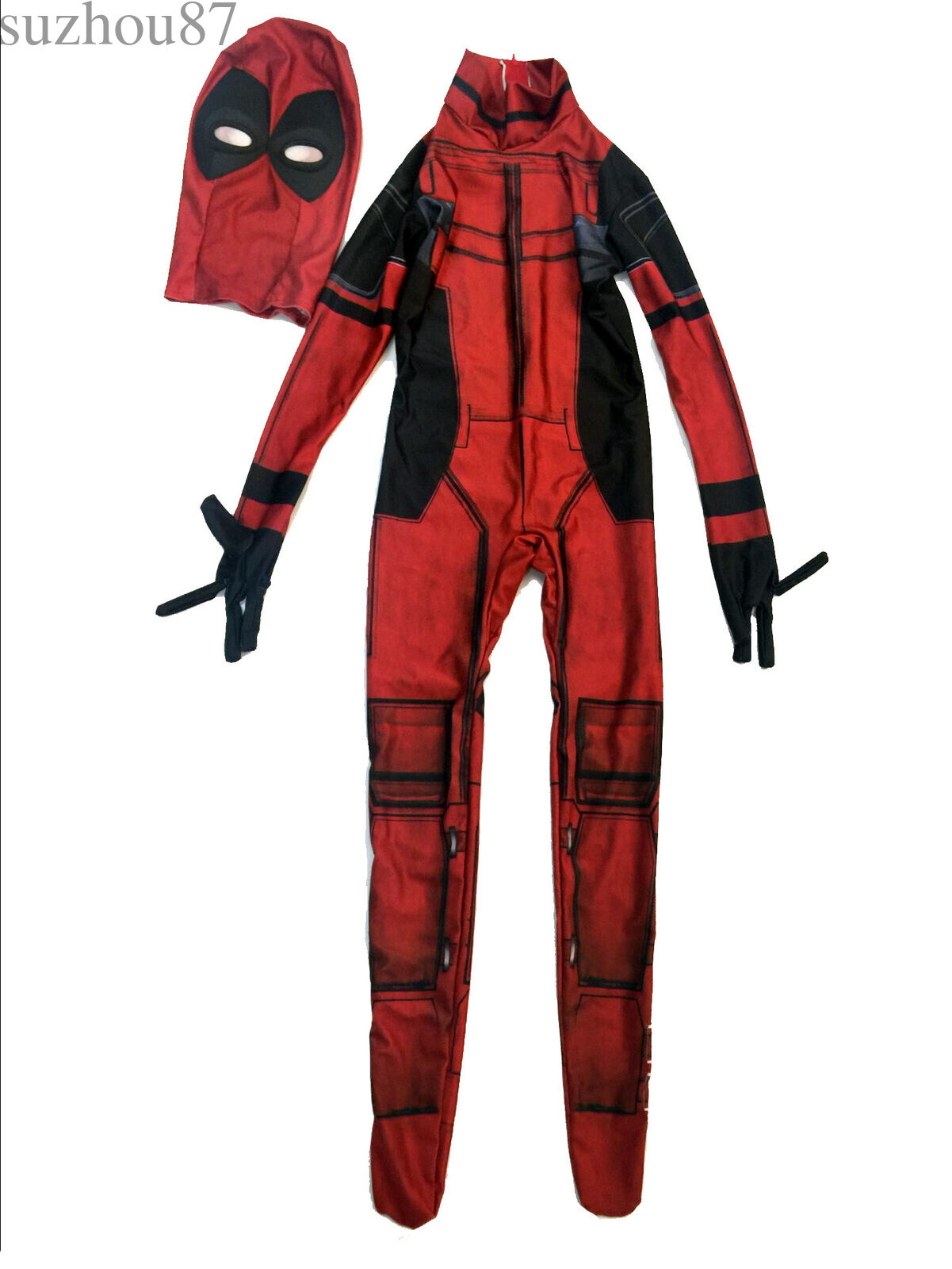 Deadpool Cosplay Costume Adult Kid Jumpsuit Halloween Marvel Zentai Bodysuits