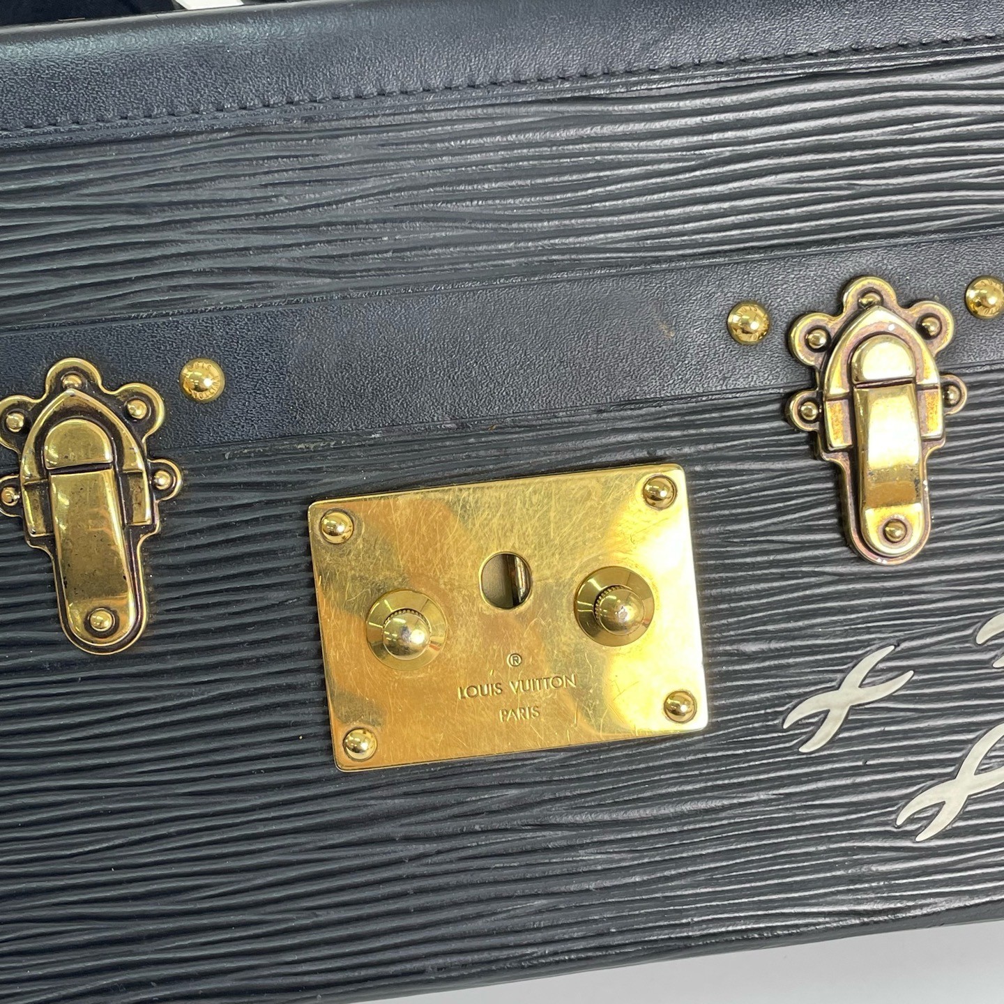 Louis Vuitton Pre-Owned Authentic Box Clutch Black 20×12.5×6cm