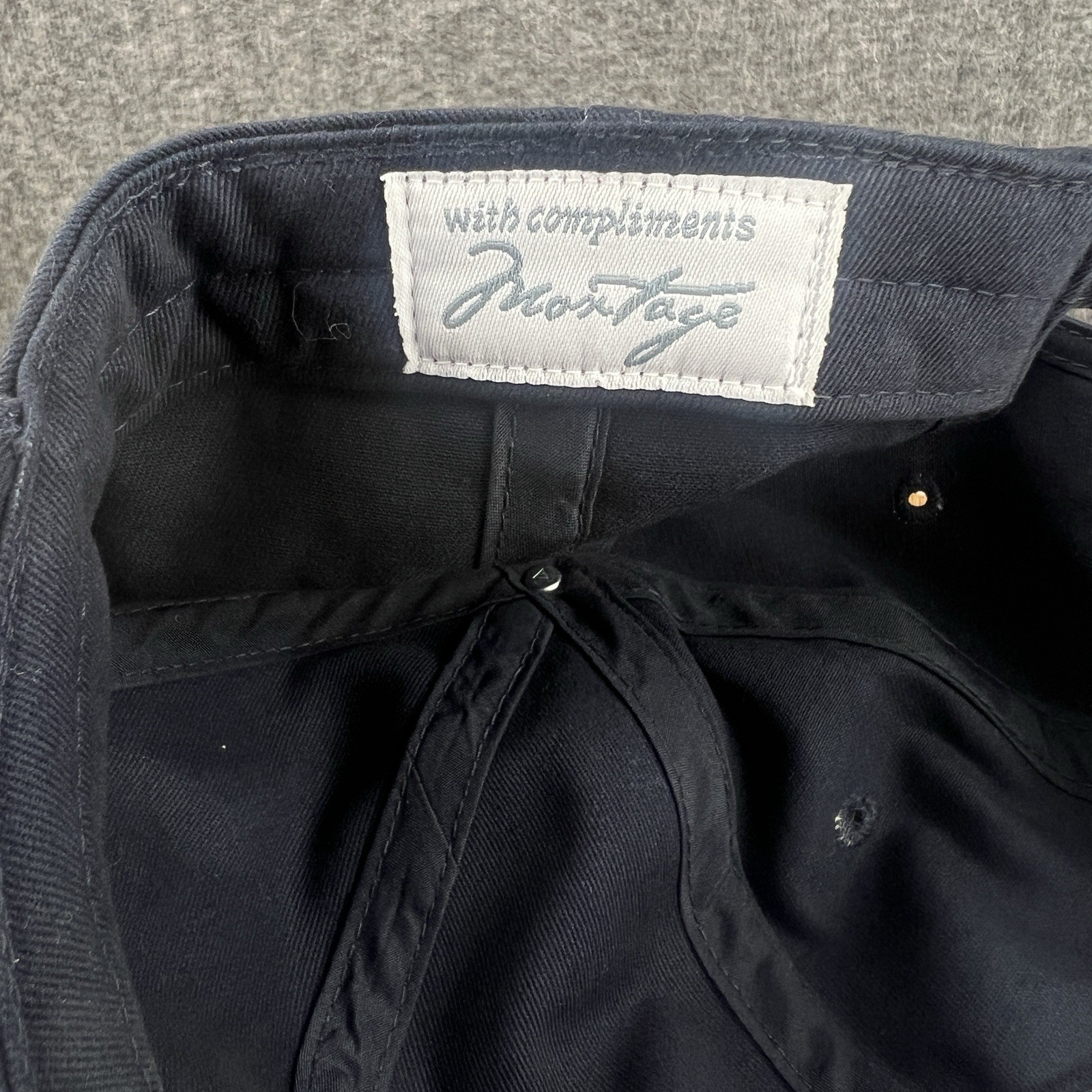 Montage Laguna Beach CA Hat Cap Strapback Blue Embroidered Script Logo