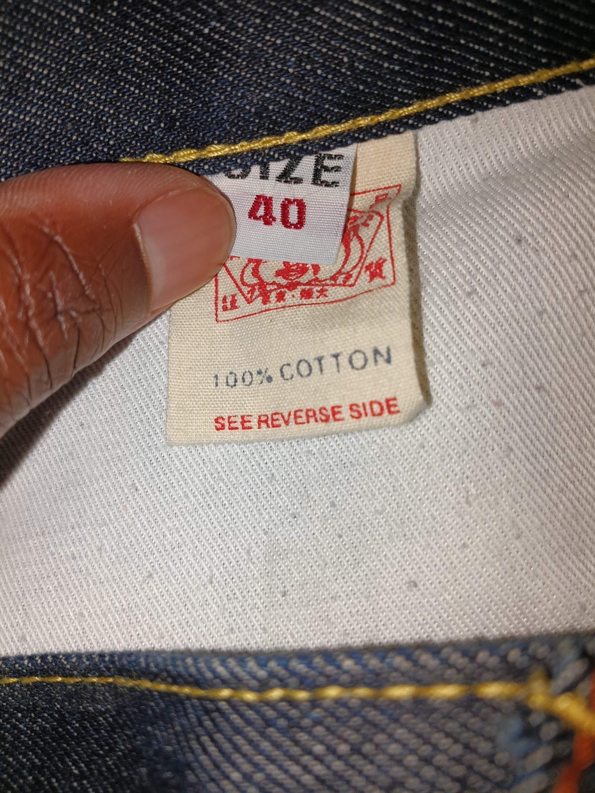 EVISU Paris Jeans. Dark Blue Reg Fit 6-Pocket