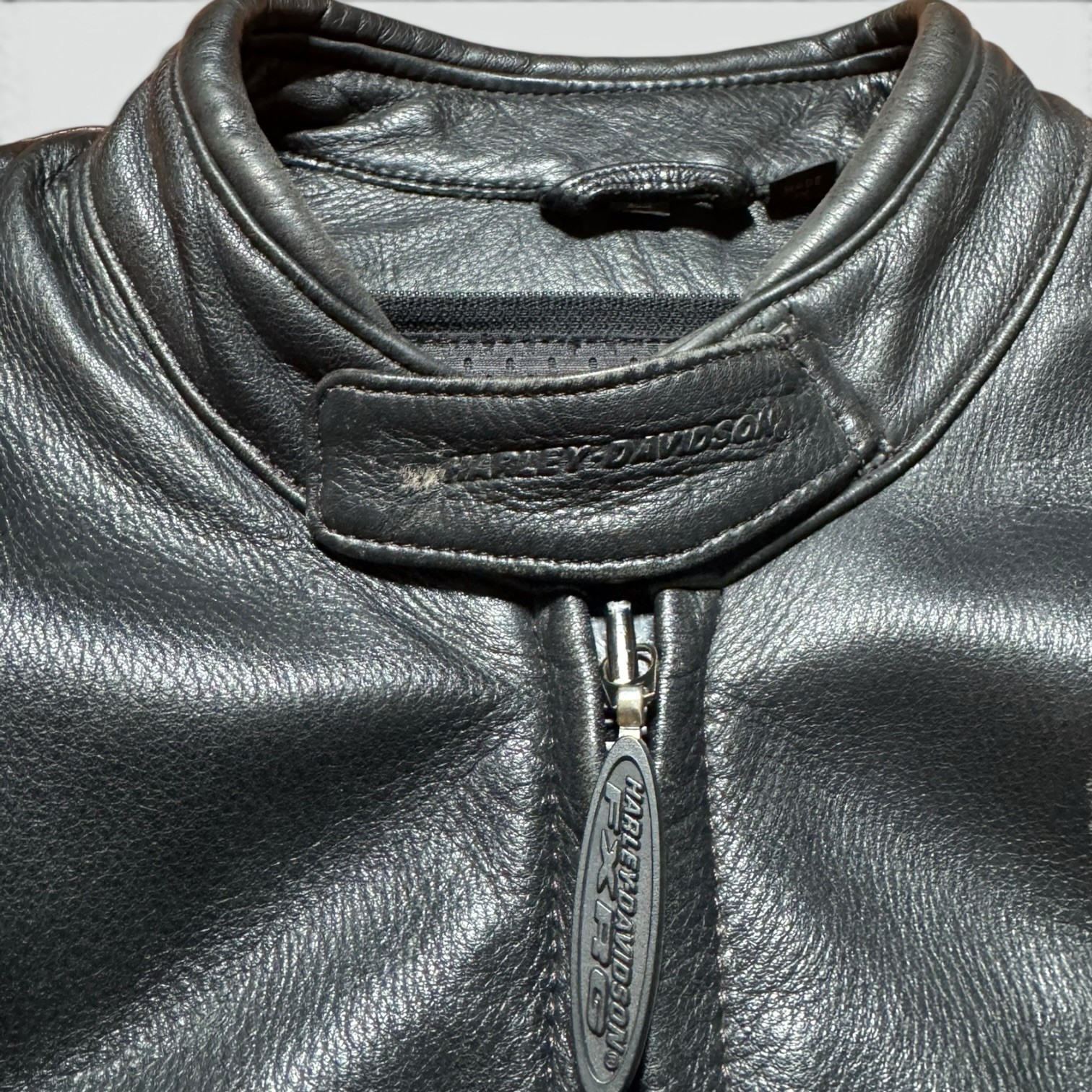Harley Davidson FXRG series 1 Leather Motorcycle Jacket – Large armored Biker