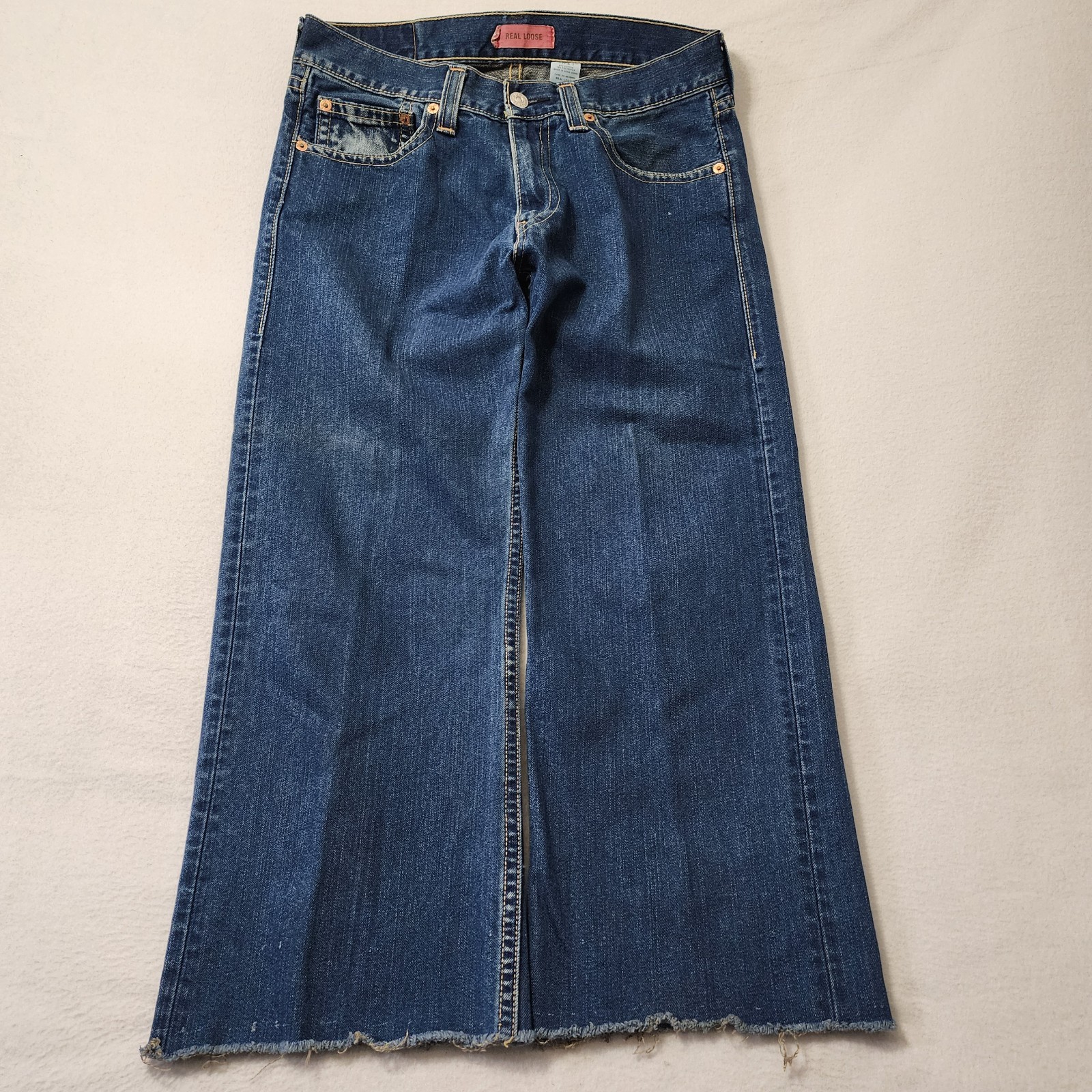 Vintage Levis Type 1 Baggy Jeans Mens 34×32 (36×28) Denim Wide Y2K Real Loose
