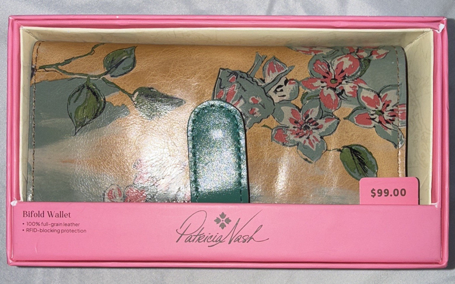 Patricia Nash Women’s Multicolor Floral Bifold Wallet RFID Blocking Credit Card