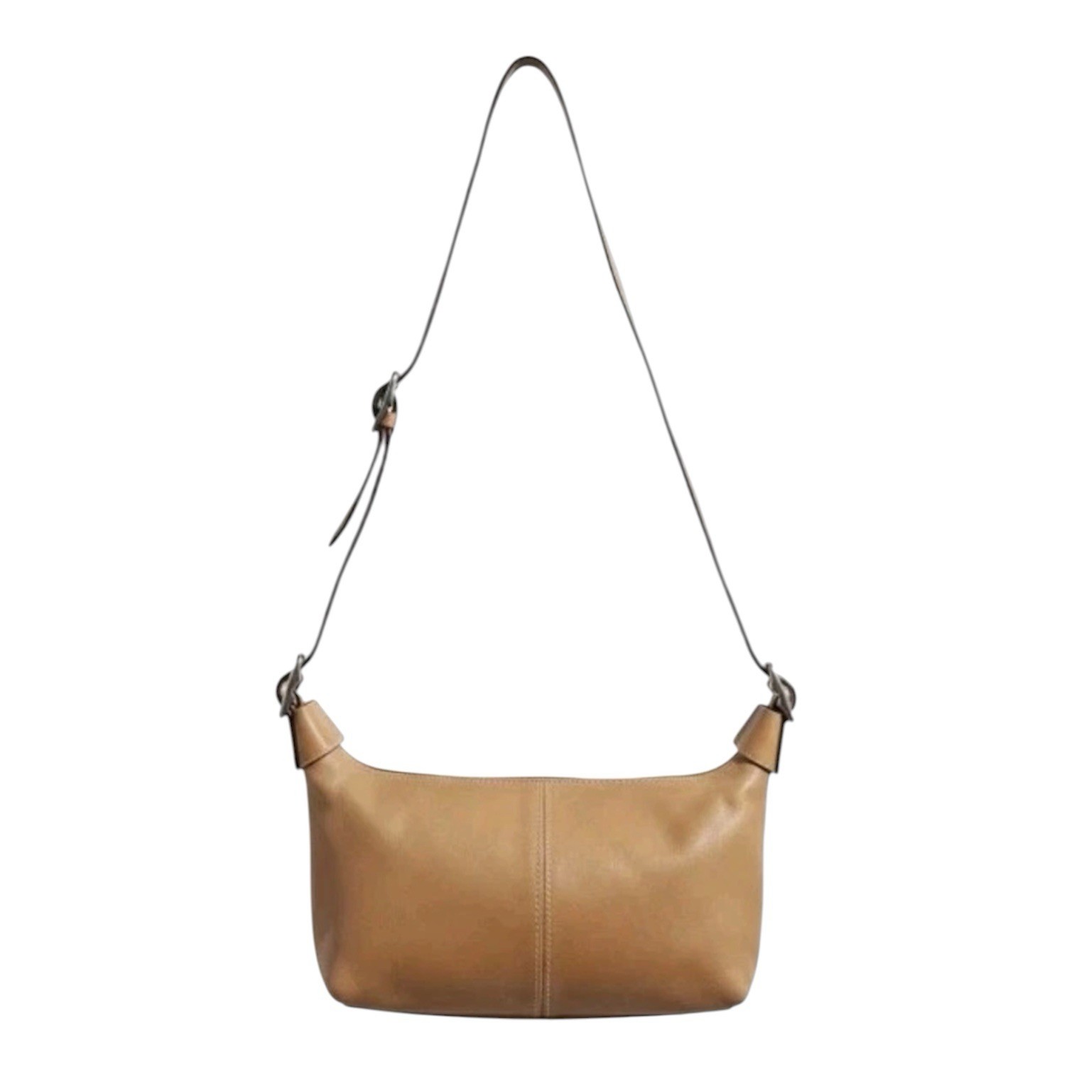 COACH 9564 British Tan Leather Legacy Demi Hobo Shoulder Bag Convertible Strap