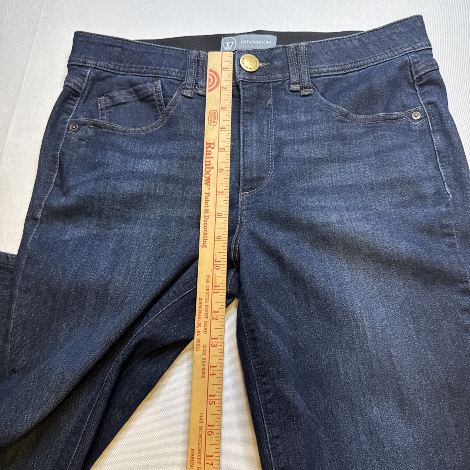 Wit & Wisdom Brittany Mid-Rise Baby Boot Jeans Size 12 Contour Shape Tech # 0067
