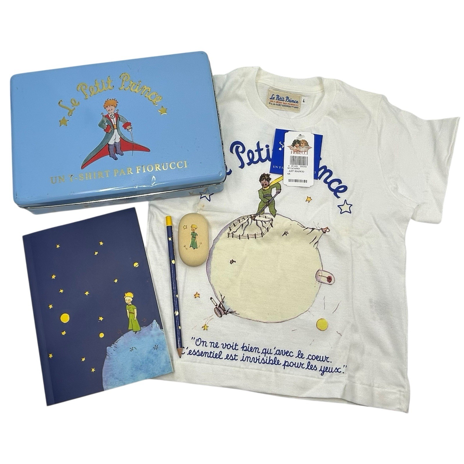 Le Petit Prince T Shirt Fiorucci Saint-Exupéry Tee Vintage 1993 Size 4 Kids