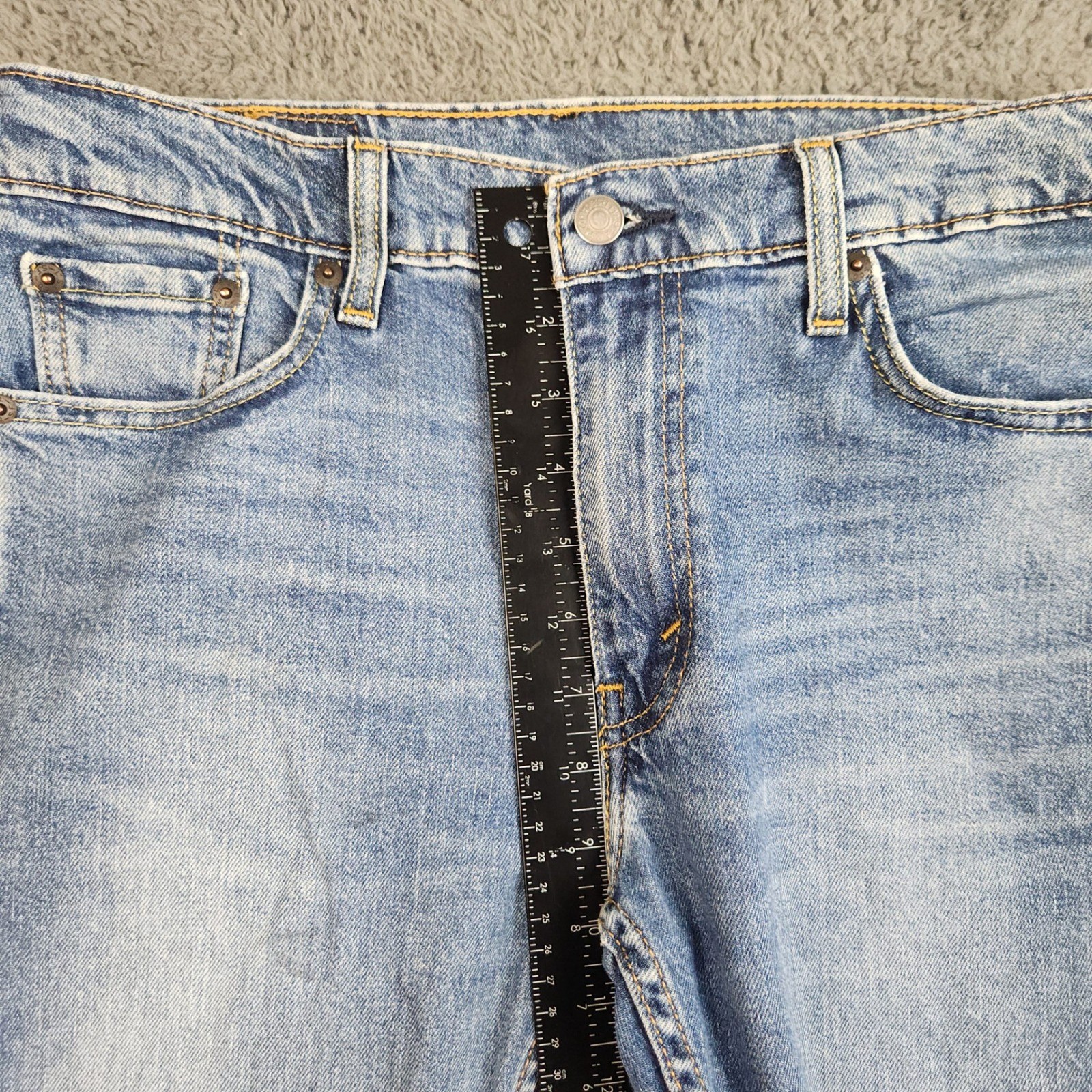 Levi’s 513 Slim Straight Jeans Mens Size 30×32 Blue Stretch Slim Seat Thigh