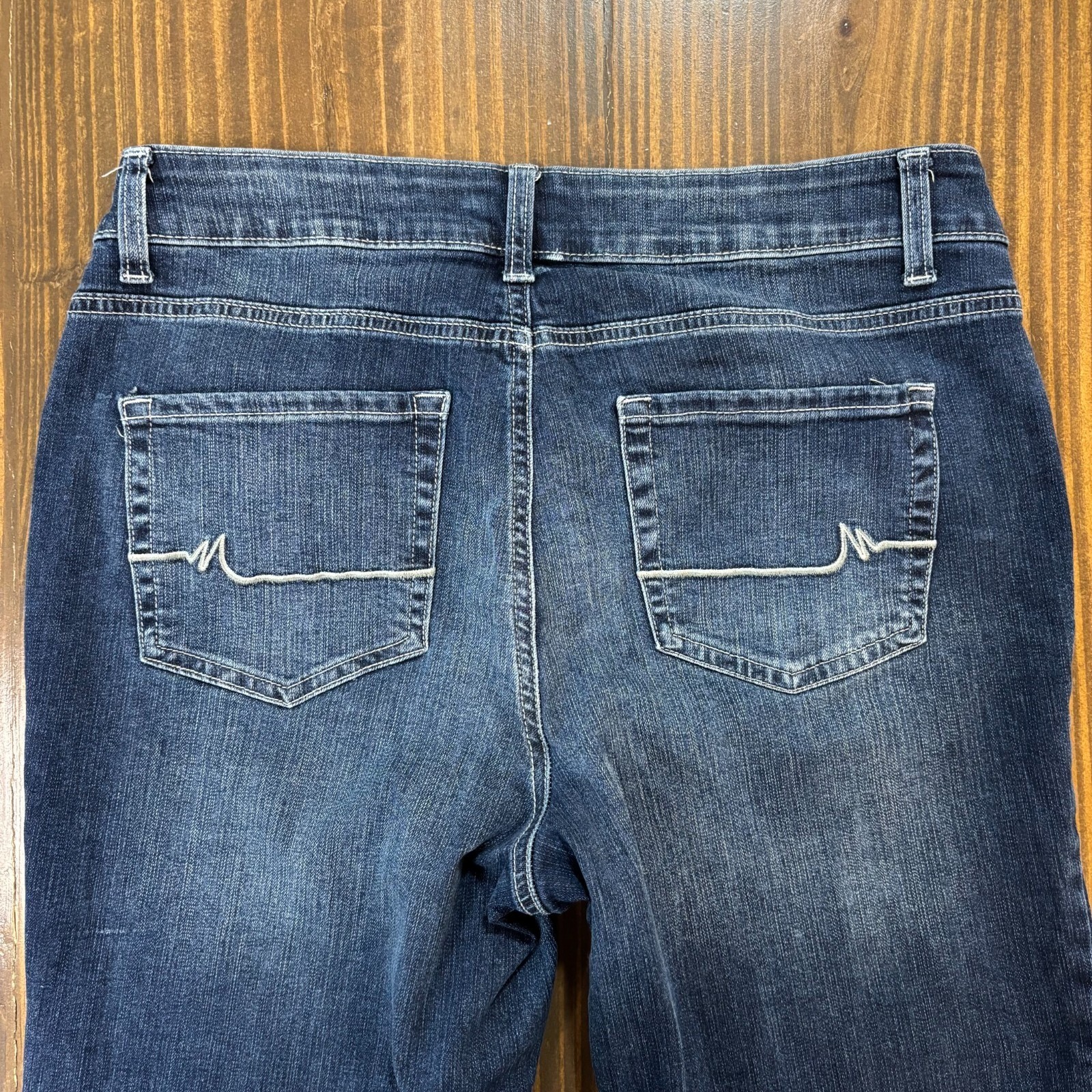 MAURICES M Jeans Womens 12 Reg Dark Wash Mid Rise Straight Leg Denim