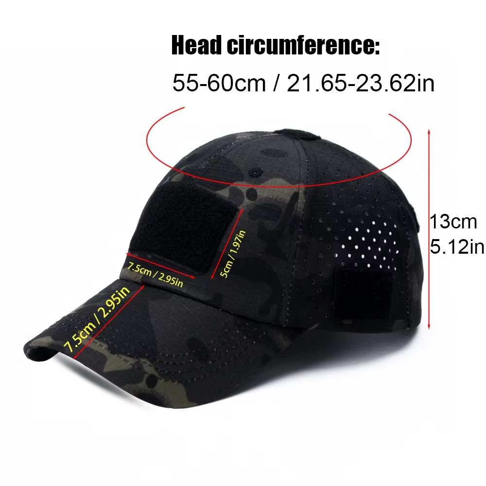 Camouflage Baseball Cap Breathable Sun Protection Tactical Outdoor Sports Hat