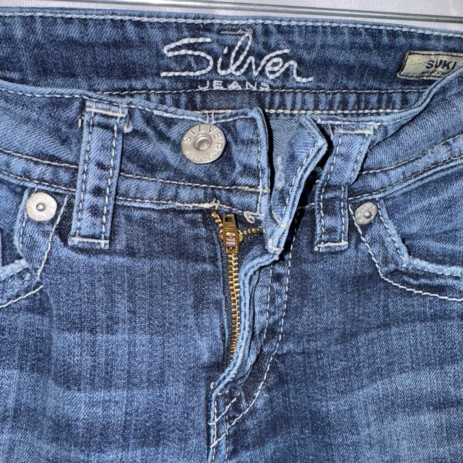 Silver Jeans Suki Women’s 25/32 Blue Denim Bootcut Y2K Style