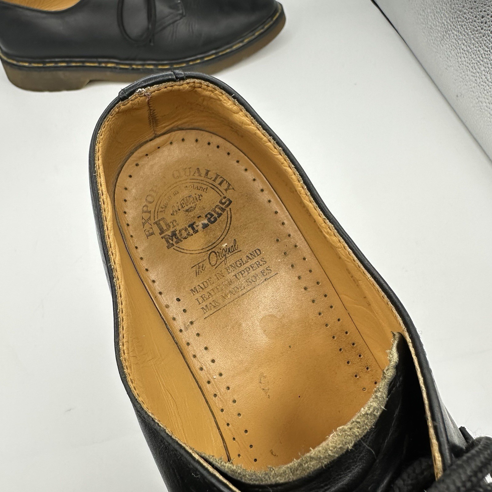 Vintage early 1990s Doc Martens 1461 shoes Made in England Men 12 UK 12.5- 13 US