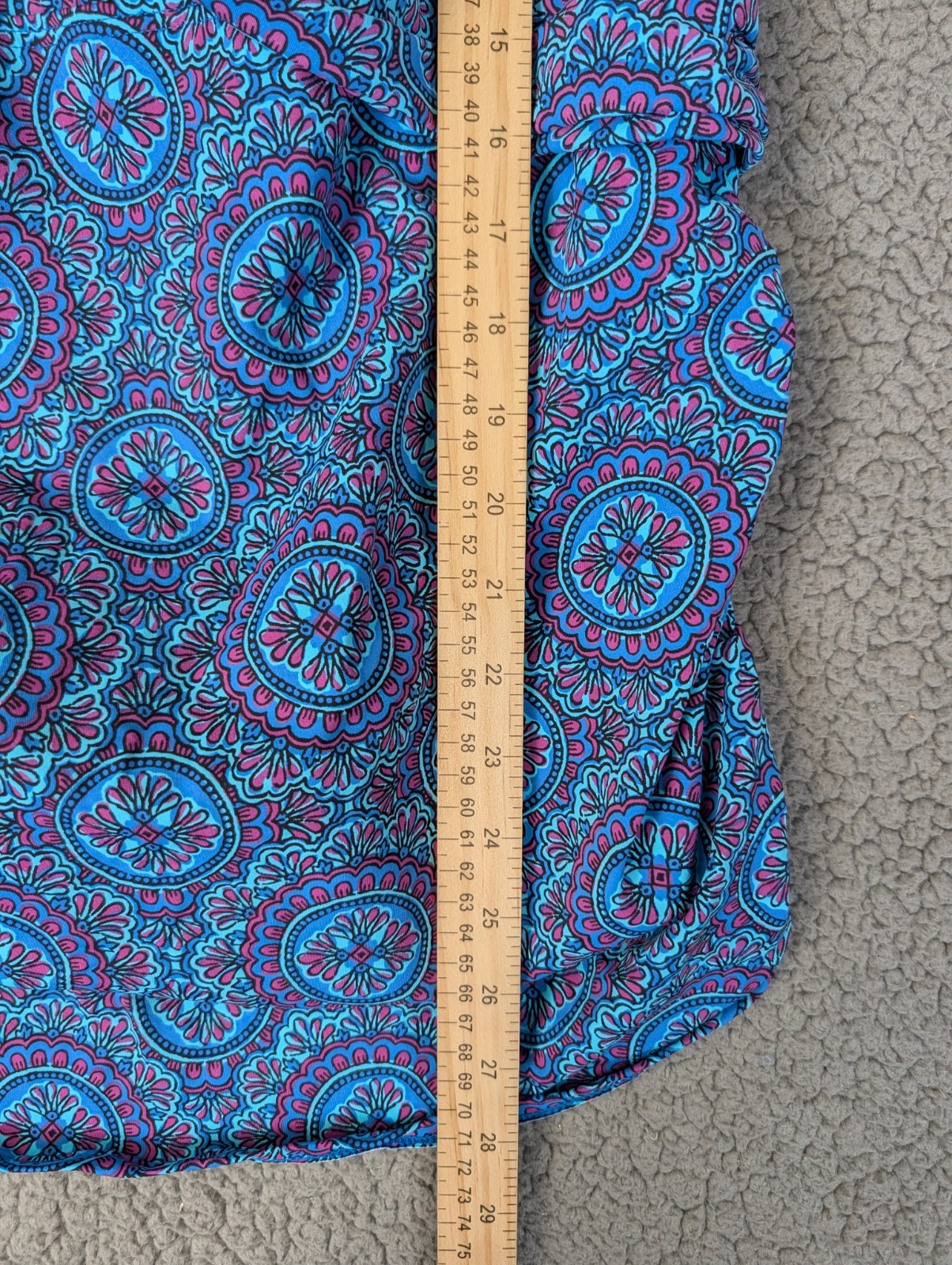 Lands End Tankini Top Swimsuit Top Swimwear Adjustable Straps Built in Bra 22W