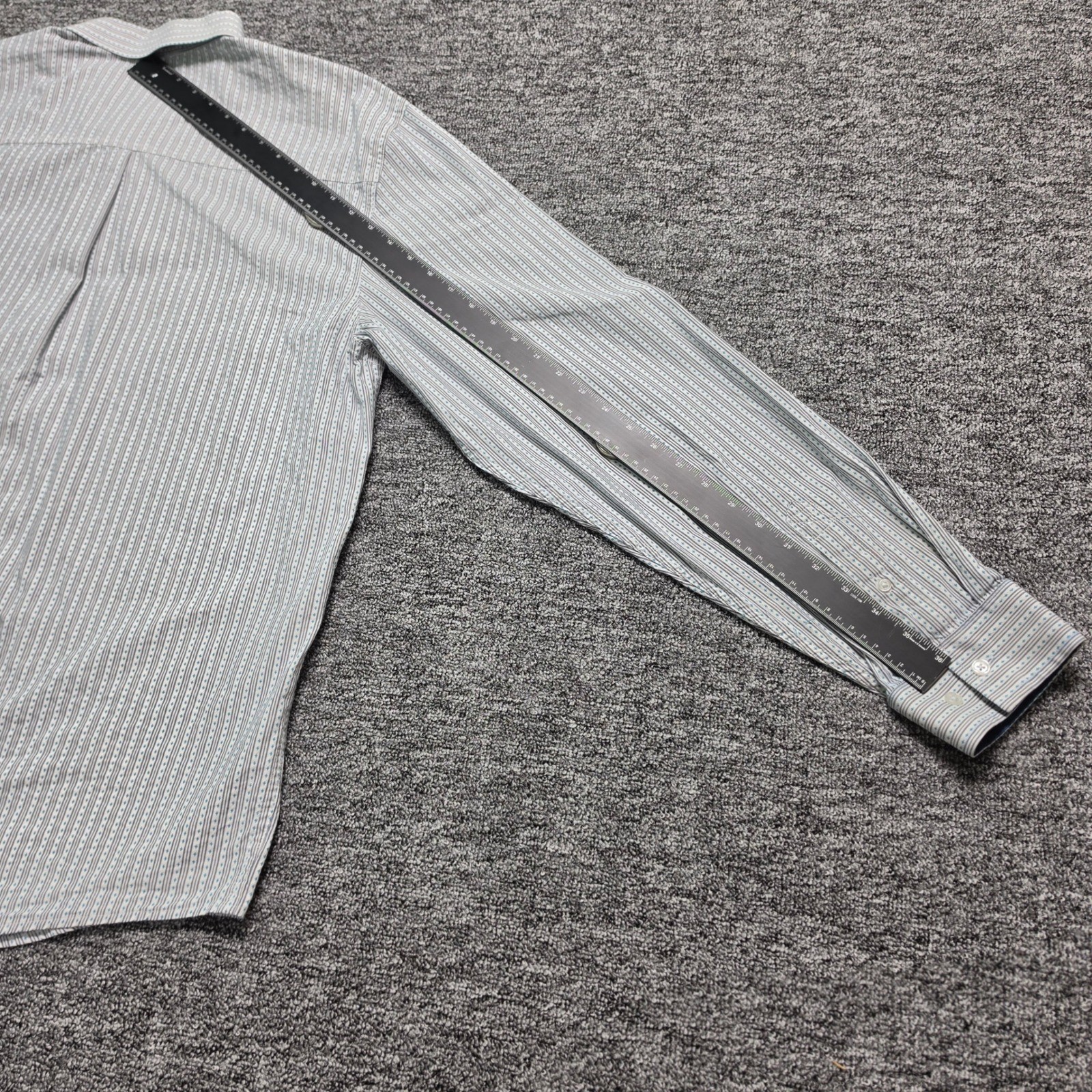 Button Down Shirt Cody James XL Mens White Blue Excellent Striped Western Core