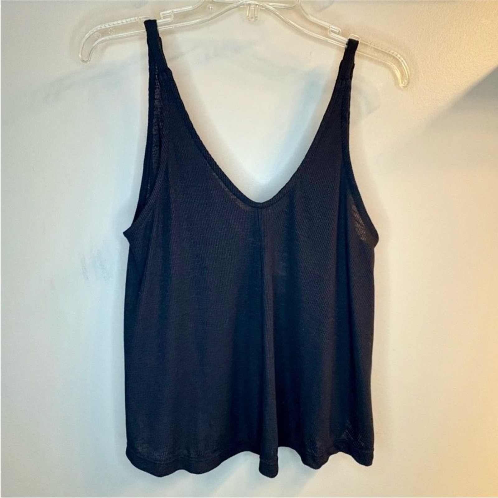 Free People Intimately Dani Tank Flowy Oversized Swing Tank Black Size XS