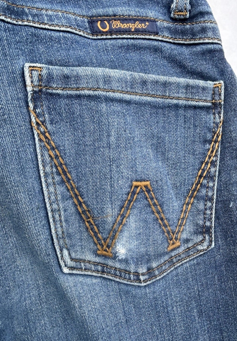 Wrangler Willow Ultimate Riding Jeans Womens 1×34 Bootcut Stretch Denim