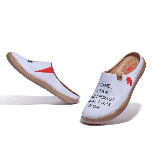 Men Size 6-11 UIN Slip On Shoes Canvas Comfortable Loafers “Tangerine Mijas IV”