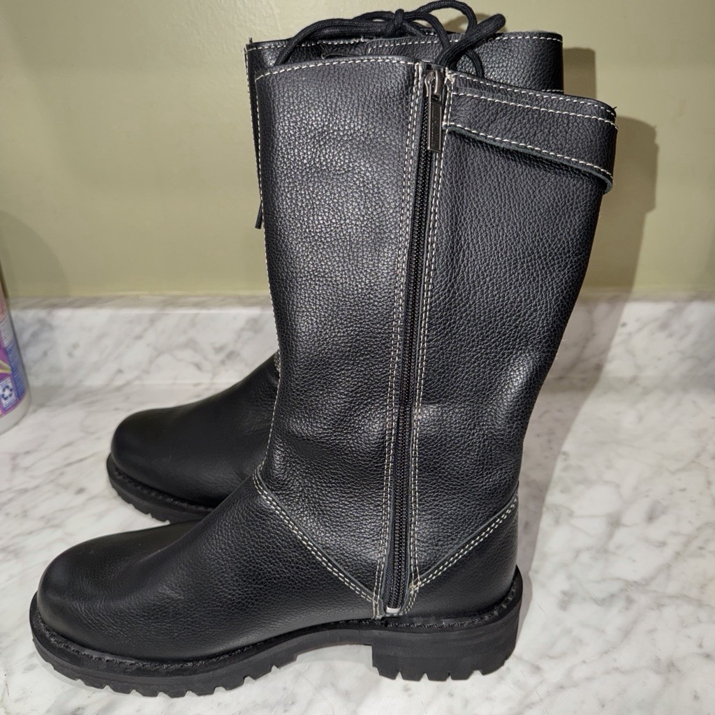 Harley-Davidson Women’s melia Biker Boots Zip Lace US 8.5 See all pics