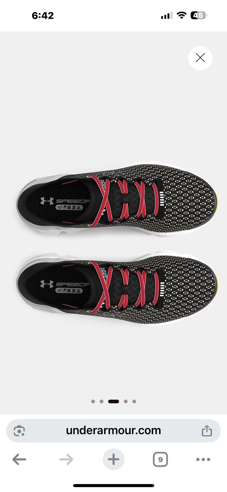 UA SpeedForm® Gemini – Black / Ivory Dune – 003