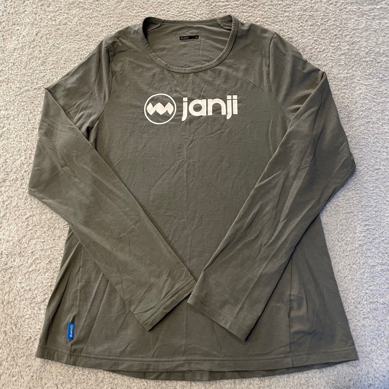 Janji Circa Daily Long Sleeve Women XL Gray Performance Running Shirt
