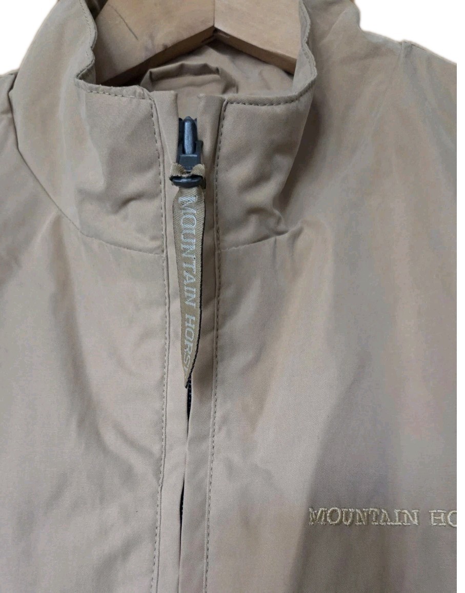 Mountain Horse Womens L Beige Equestrian Riding Gilet Bodywarmer Lightweight