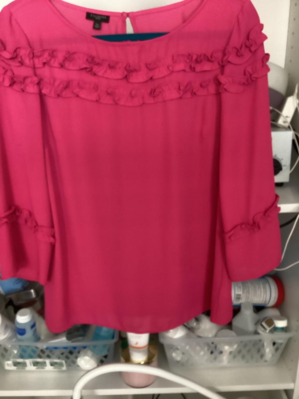 Ladies Pink Blouse from Talbots. Size PL