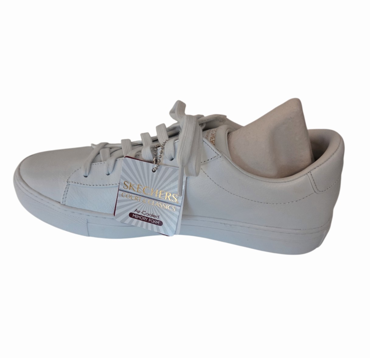 SKECHERS Arch Fit Legend-Top Notch Casual Shoe Women’s Size 10 White-New