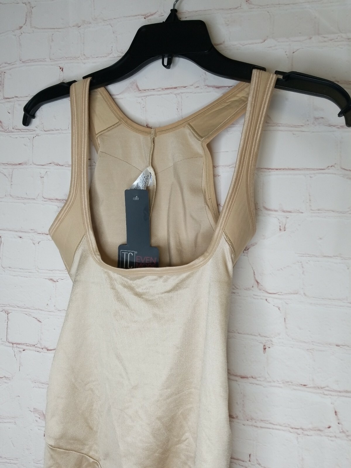 NWT TC Fine Intimates 4041 Long Leg Torsette Sz Medium M Nude Beige
