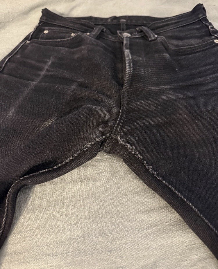 Iron Heart Black 888S 21oz Button Fly Vintage Selvedge Denim Jeans Size 30
