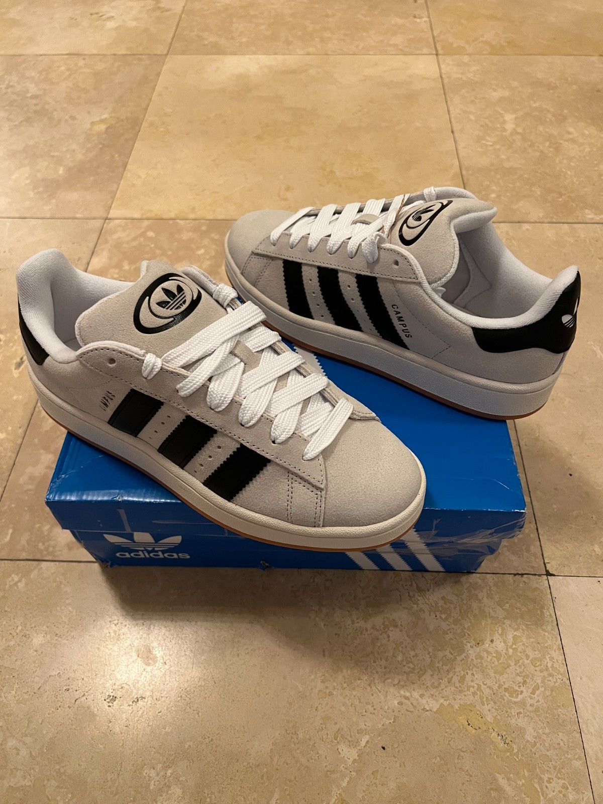 Adidas Originals Campus 00s Women’s Crystal White Black GY0042 Sz 9.5W / 8M NEW