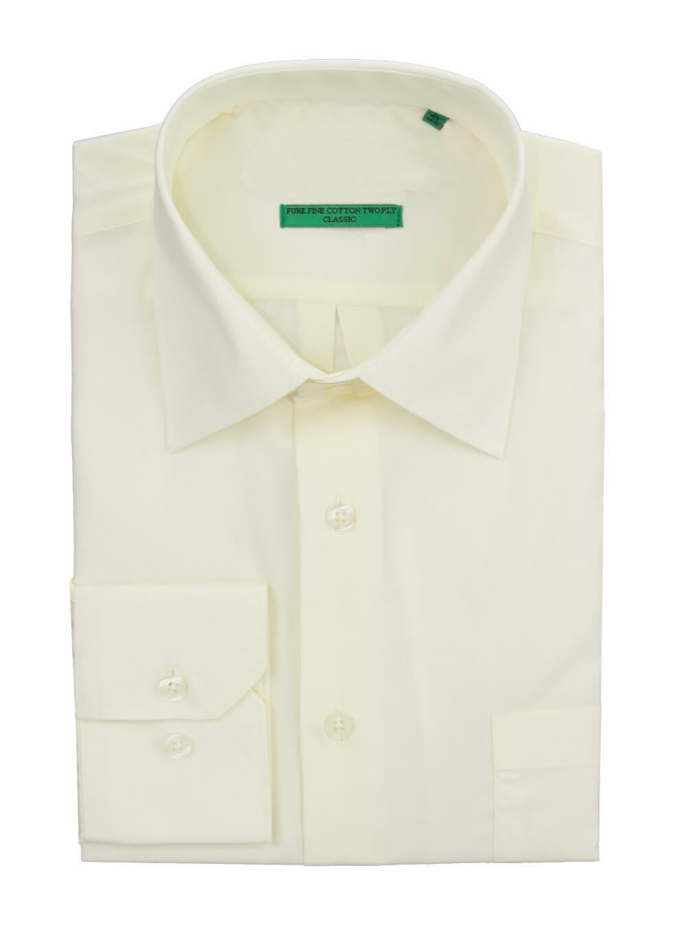 DTI BB Signature Mens Modern Classic Fit 2 Ply Pure Cotton Solid Dress