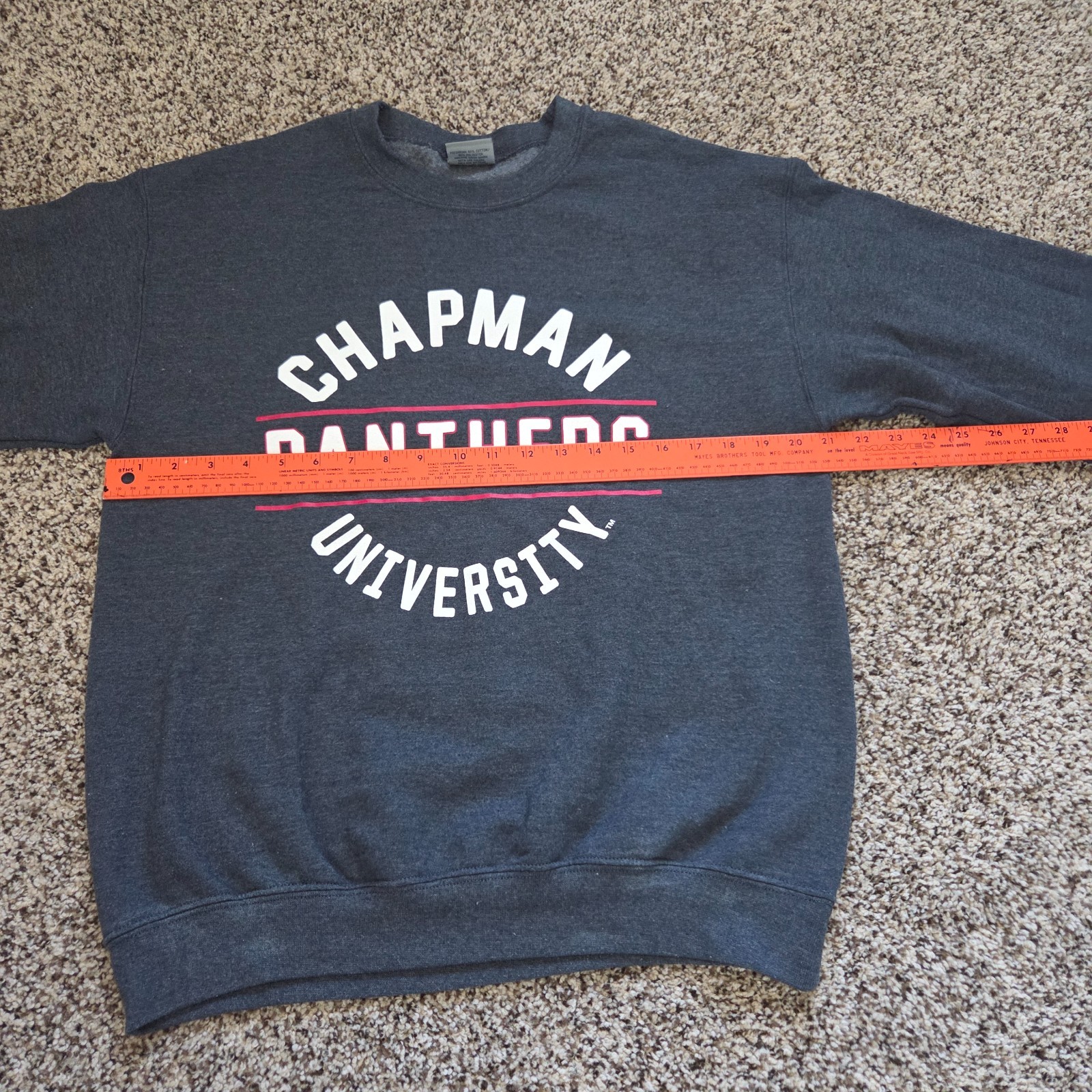 MV Sport Chapman University Panthers Sweatshirt Mens M Gray USA College