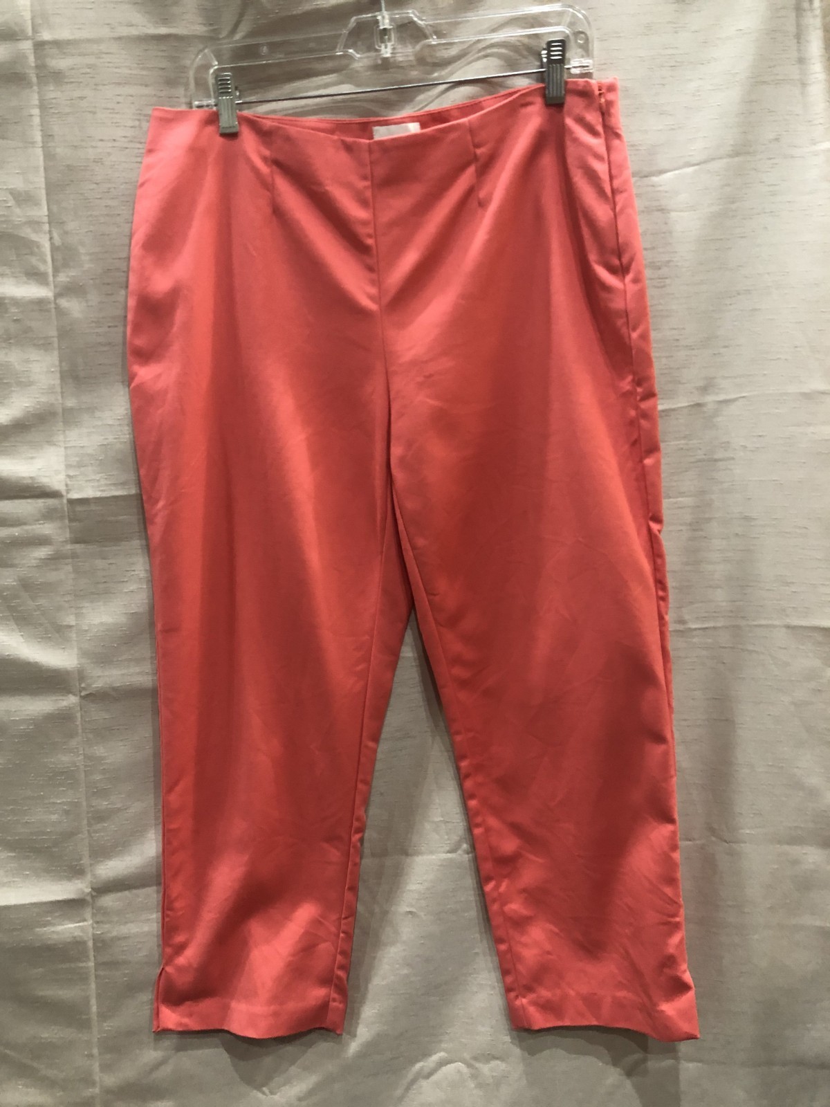 NWOT CHICO’S SALMON STRETCH LEFT SIDE ZIPPER CLOSURE ANKLE PANTS ~ 1.5 (6-8)