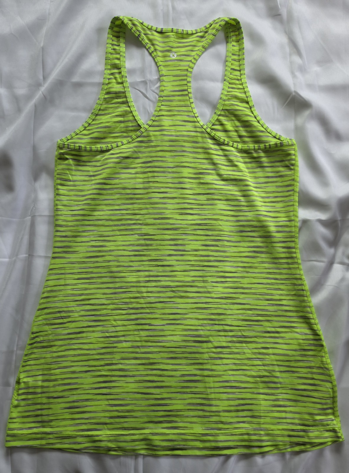 Xersion Lime Green Striped Tank, Size L