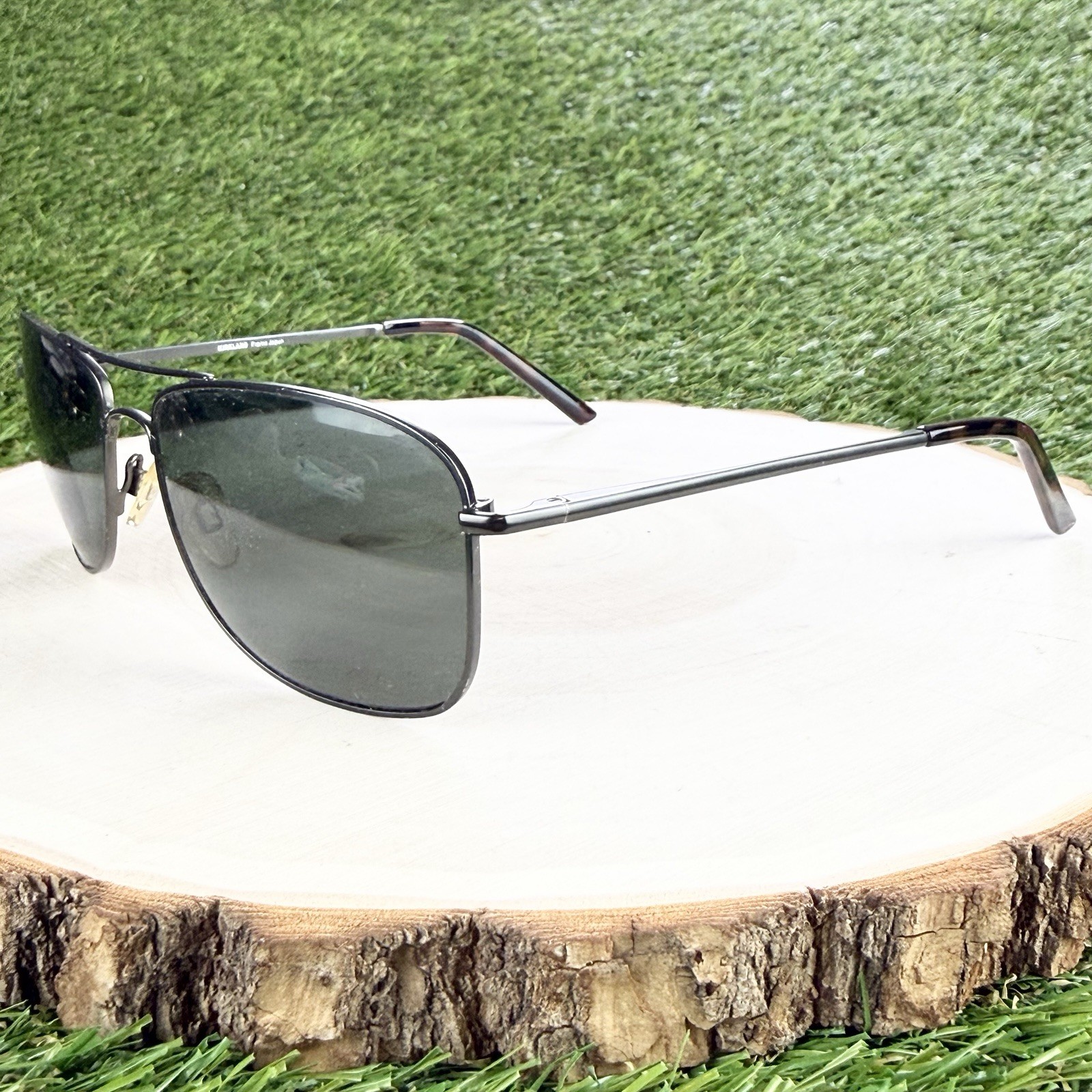 Kirkland Signature Sunglasses M30 FRAME ONLY Gunmetal Aviator 59-17-137 Japan
