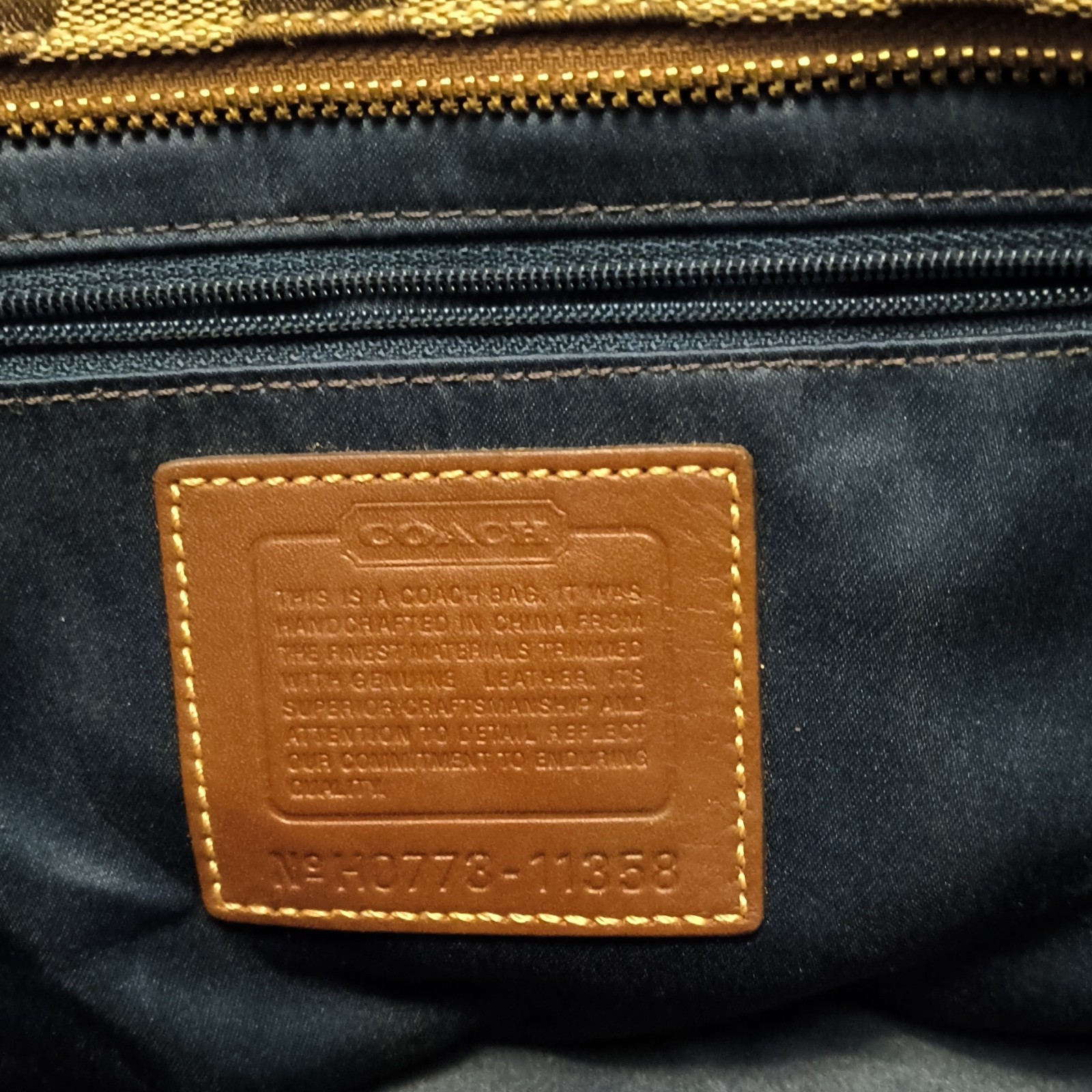 Vintage Y2K Coach Holiday Patchwork Gallery Tote Bag (Style #11358)