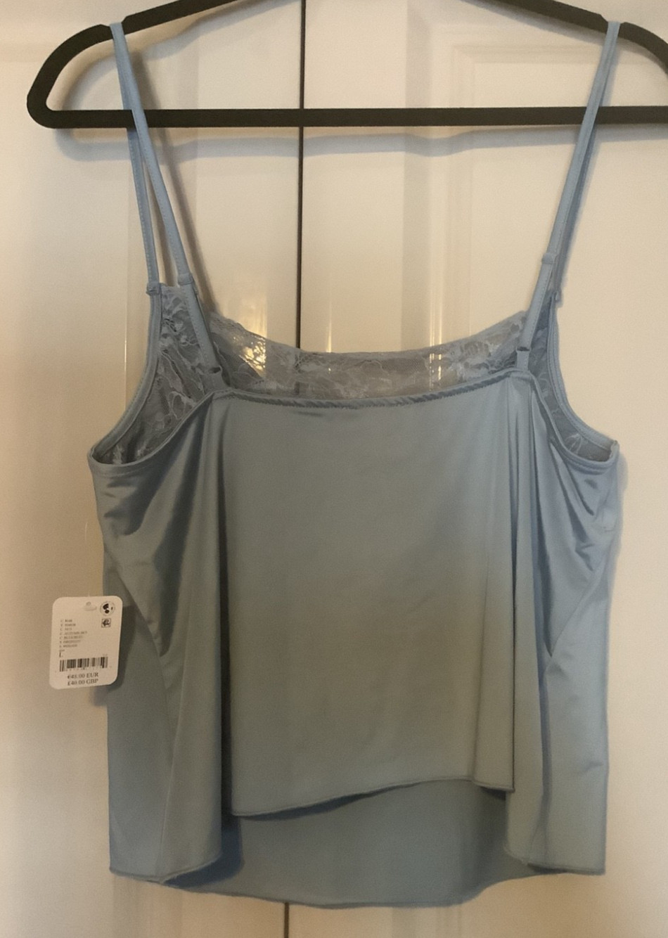 Free People Intimately Sophie Cami – Autumn Sky Blue – LARGE – BNWT – £40