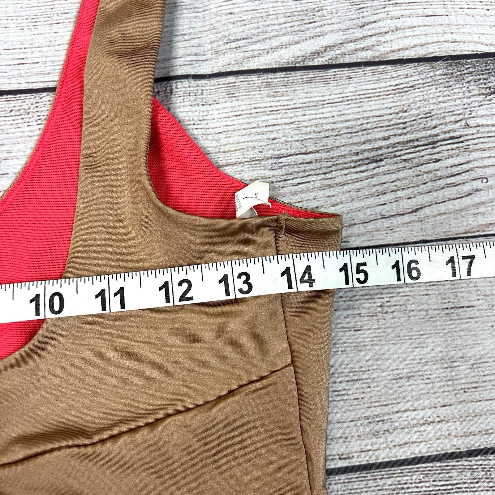 Yitty Headliner Shaping Open Bust Thong Bodysuit Size Large Brown Sugar