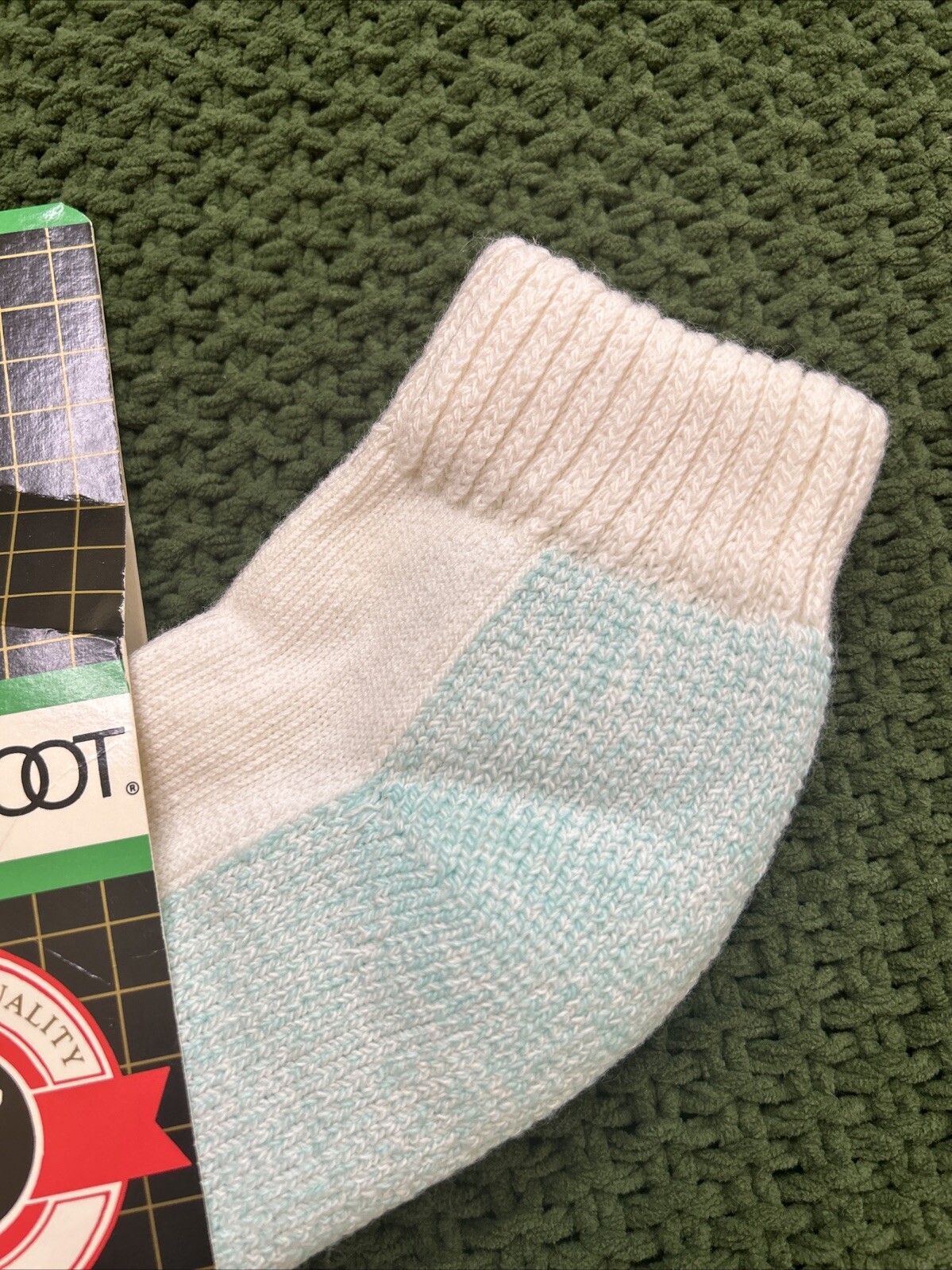 VTG Socks Acrylic Springfoot 9-11 NOS 90s Running Cushioned Quarter USA Low Cut.