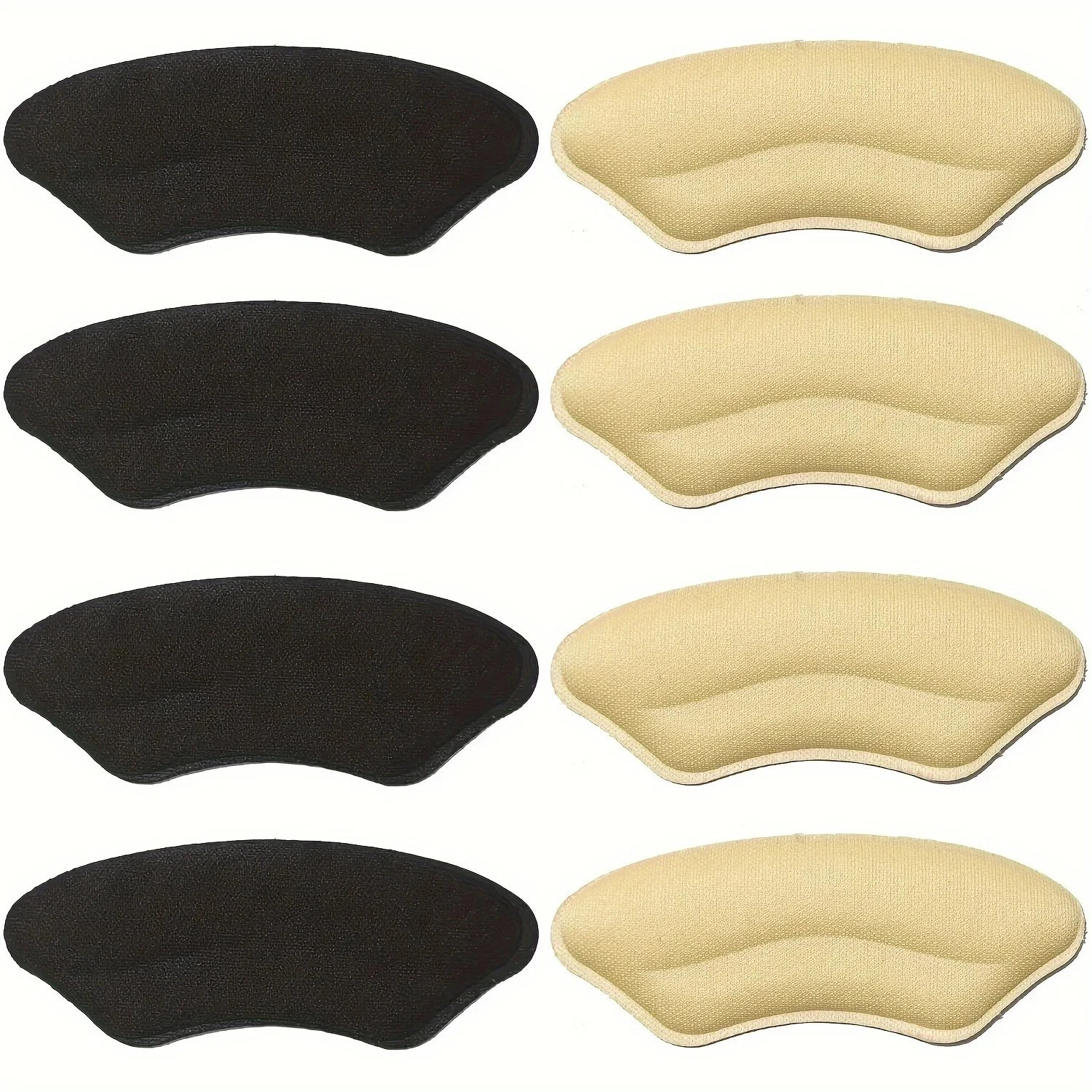 8-Pack Heel Pads for Too Big Shoes Self-Adhesive Heel Protectors Heel Inserts