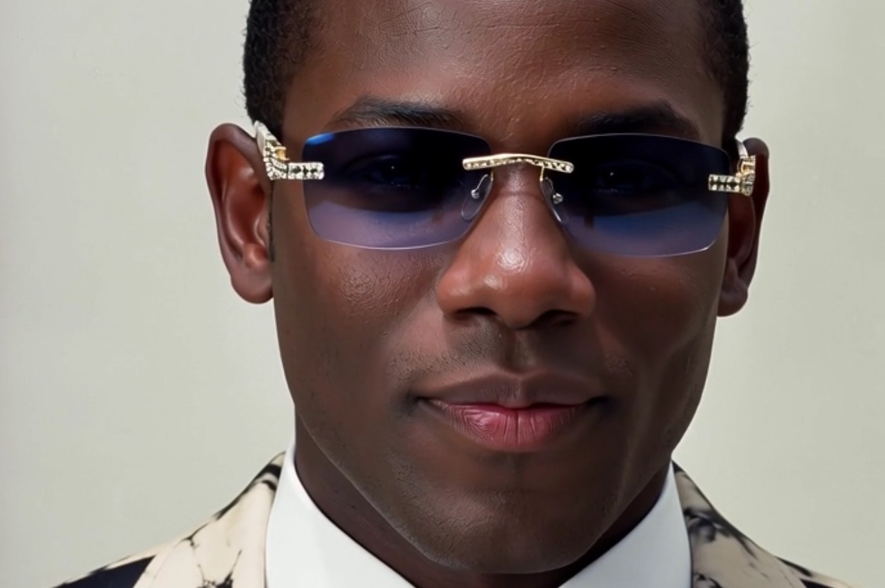 Diamond Sunglasses BUFF’S lens gold Retro Migos Buffs vintage Hip Hop rapper