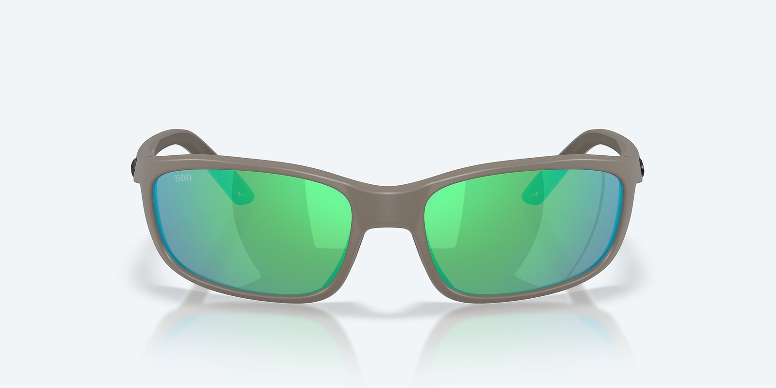 Costa Del Mar Brine II Matte Olive Shale/Green Mirror 580G Polarized Sunglasses