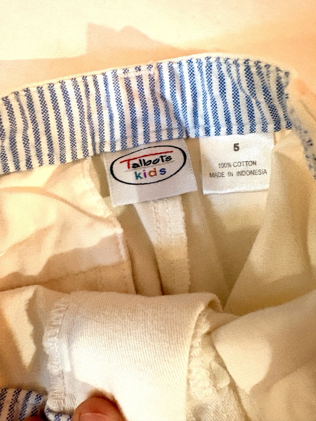 White Chinos Talbots Kids Size 5