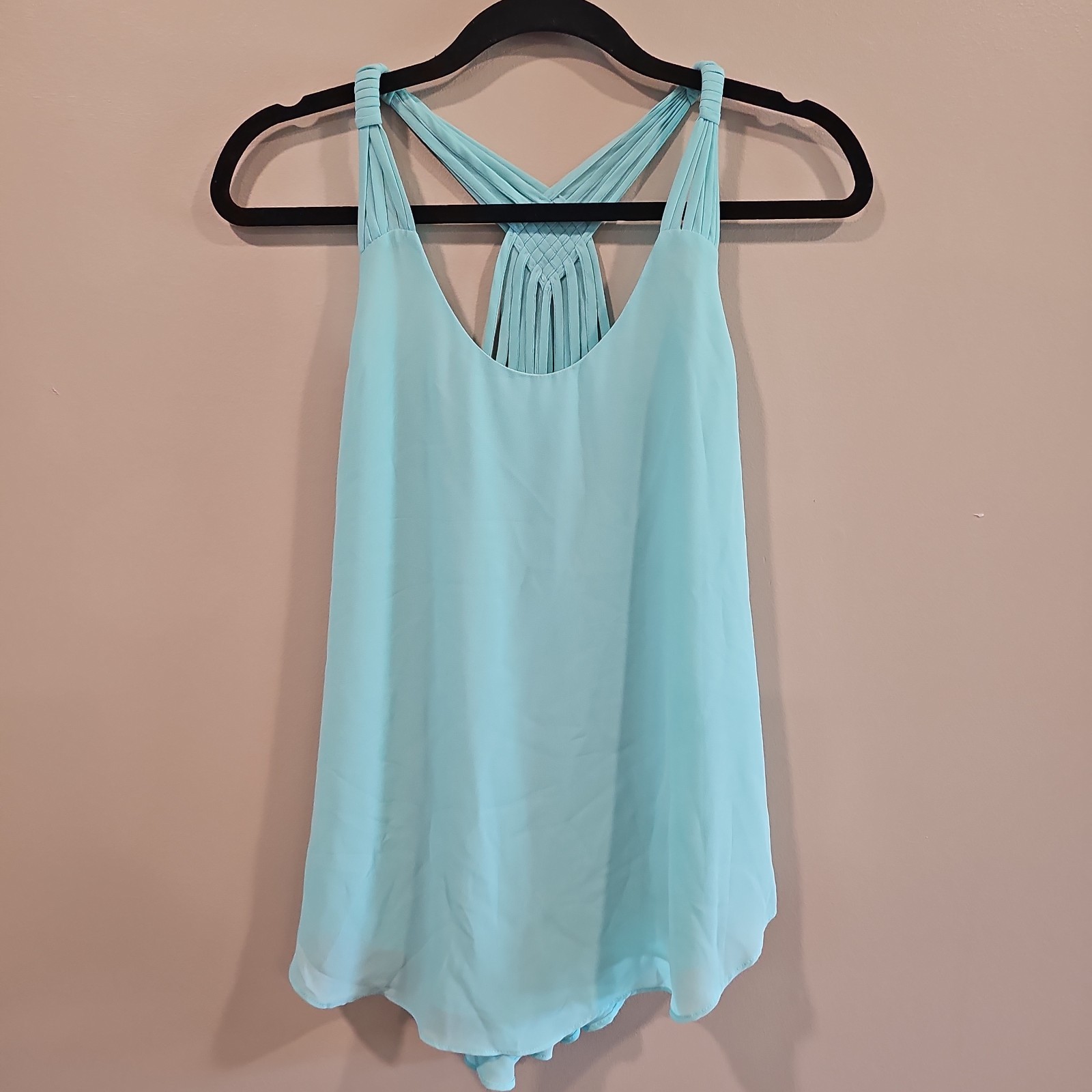 Naked Zebra Womens Scoop Neck Racerback Tank Top Medium New Lined