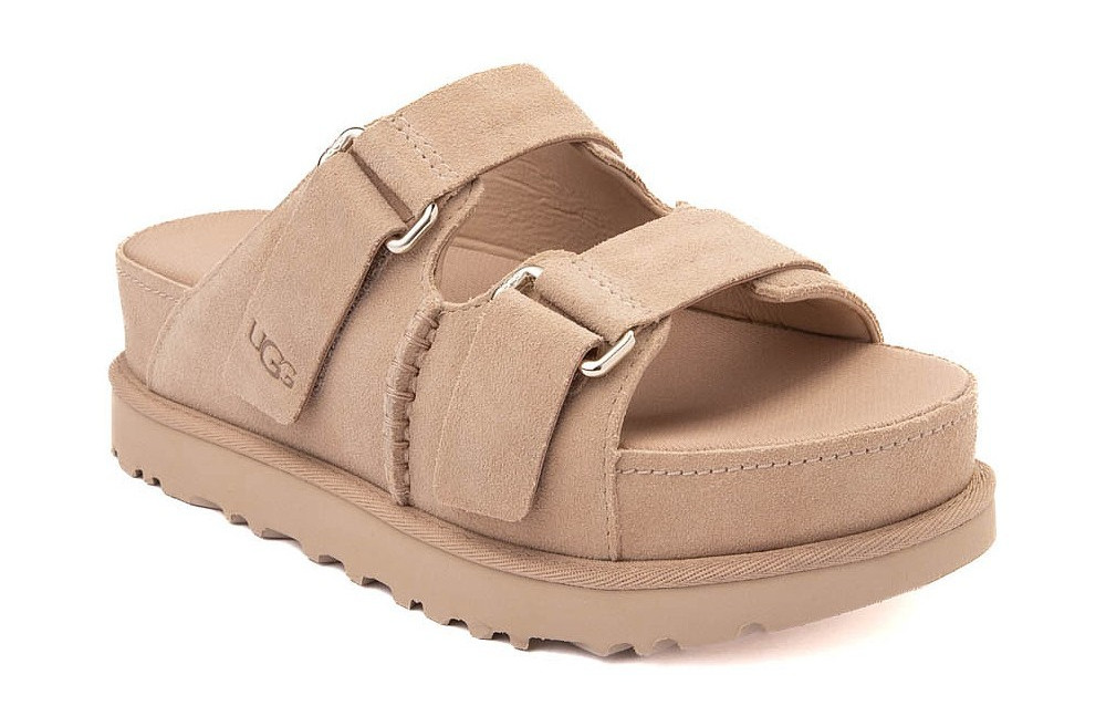 UGG 1155458 Women’s GOLDENSTAR HI Slide Adjustable Vamp Straps Suede Sandal New