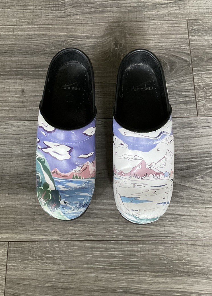 Dansko Professional Clogs Size 37 Us 7 Paint By Number