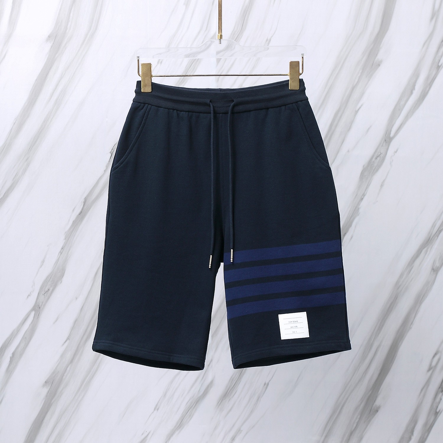 New Thom Br0wne Classic Drawstring Shorts Unisex Casual Loose Sports Pants