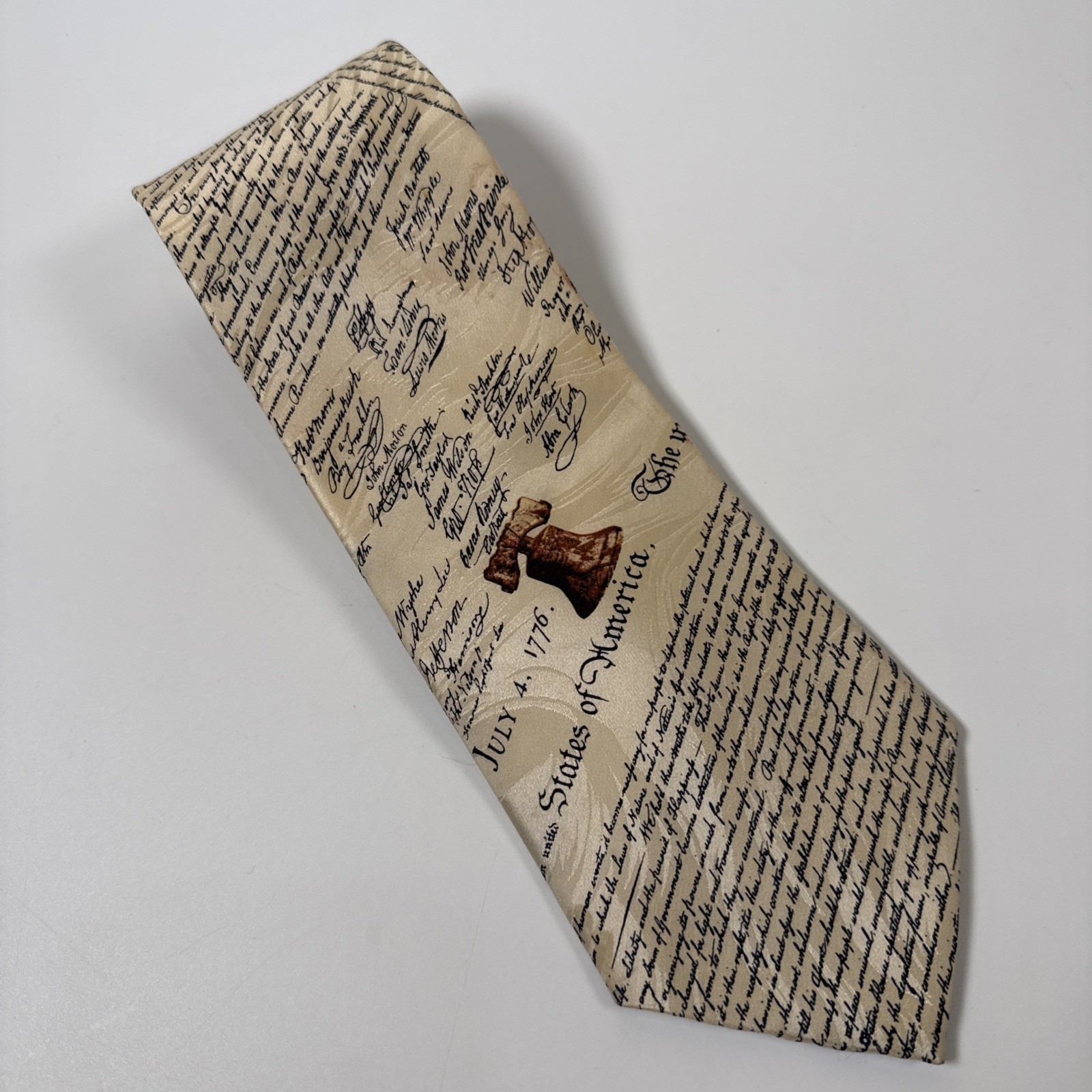 Museum Artifacts Declaration of Independence 100% Silk Necktie