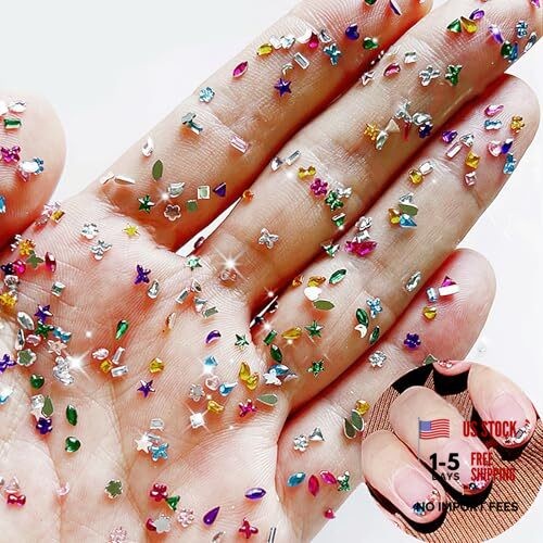 Colorful Rhinestones Rhinestone Charms Multi Shape Crystal 3D multicolored