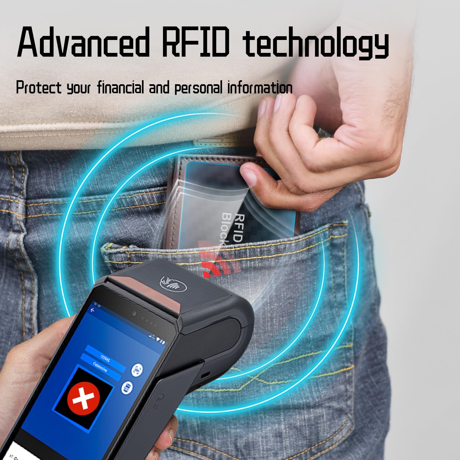 RFID Blocking Cards – 4 pcs Premium Contactless NFC Debit 85*54*0.86mm, 4PCS